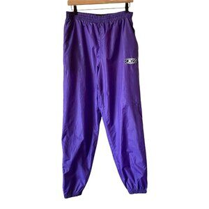 Vintage Starter Track Pants Running Purple Lined High Rise Joggers Women's Small